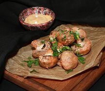 Грибы на мангале