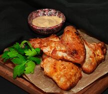 Куриные крылышки на мангале