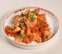 Тушеная капуста с грибами