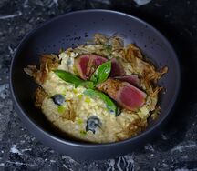 Ризотто с тунцом и маслинами
