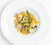 Казаречче с креветками