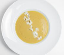 Суп чечевичный с кальмаром