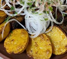 Картофель на мангале