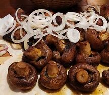 Грибы на мангале
