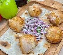 Картофель в беконе на мангале