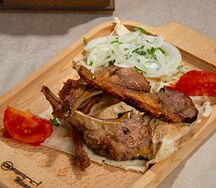 Шашлык из бараньей корейки