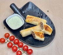 Домашние блинчики с мясом