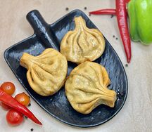 Хинкали с бараниной жаренный
