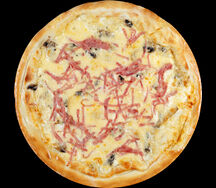 Пицца сливочная с ветчиной и сыром