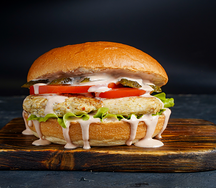 Beef chiken grill burger