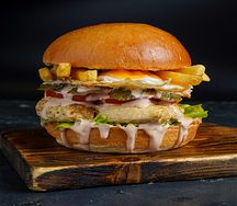 Superstar chikengrill burger