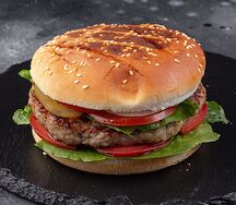 Бургер на мангале из курицы