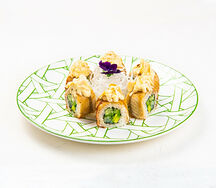 Ролл с угрем и яблоком