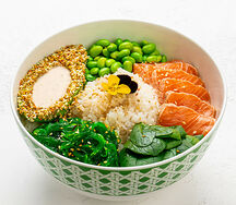 Райс боул с лососем