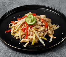 Лапша удон с курицей
