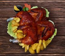 Цыпленок табака с картошкой