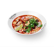 Суп Tom Yum с королевскими креветками
