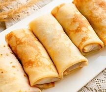 Блины с курицей