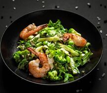 Салат Зеленый с креветками