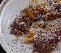 Драник с тартаром из говядины
