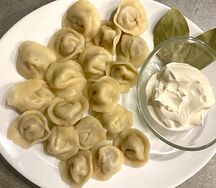 Домашние пельмени с курицей