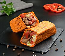 Микс с говядиной и курицей в сырном лаваше