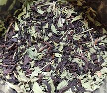 Черный чай листовой с мятой