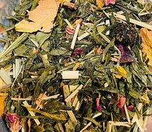 Японская вишня, чай листовой зеленый ароматизированный