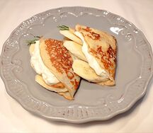 Блины с бананами и сливочным сыром