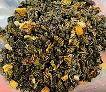 Апельсиновый улун, чай листовой зелёный ароматизированный