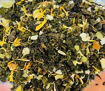 Миндальный с персиком улун, чай листовой зелёный ароматизированный