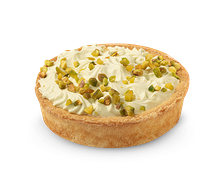 Тарт с фисташкой и малиной