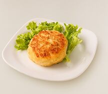Котлета из трески со сметаной