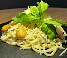 Паста с гребешком