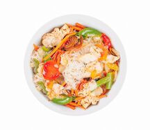 Лапша Фунчоза с курочкой