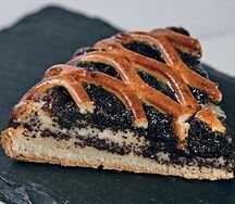 Пирог с творогом и маком