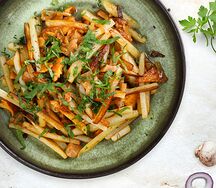 Картофель по-домашнему, жаренный с грибами
