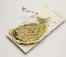 Кутаб с зеленью и мацони