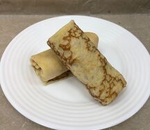 Блины с ветчиной и сыром