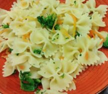 Фарфалле с овощами