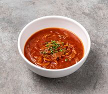 Густой суп с говядиной