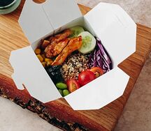 Мини-поке с курицей терияки