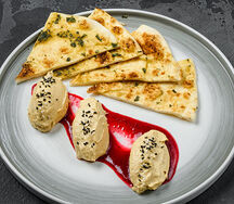 Паштет из утки, с клюквенным соусом