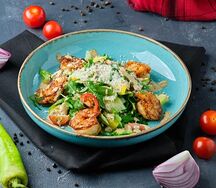 Салат с креветками