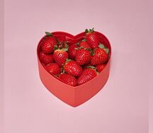 Мини-сердце с клубникой