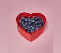 Мини-сердце с голубикой