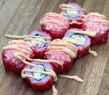 Запеченный ролл с креветкой
