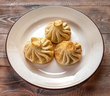 Хинкали жареные с бараниной
