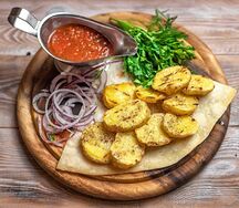 Картофель на мангале