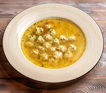 Куриный суп с фрикадельками по-мегрельски